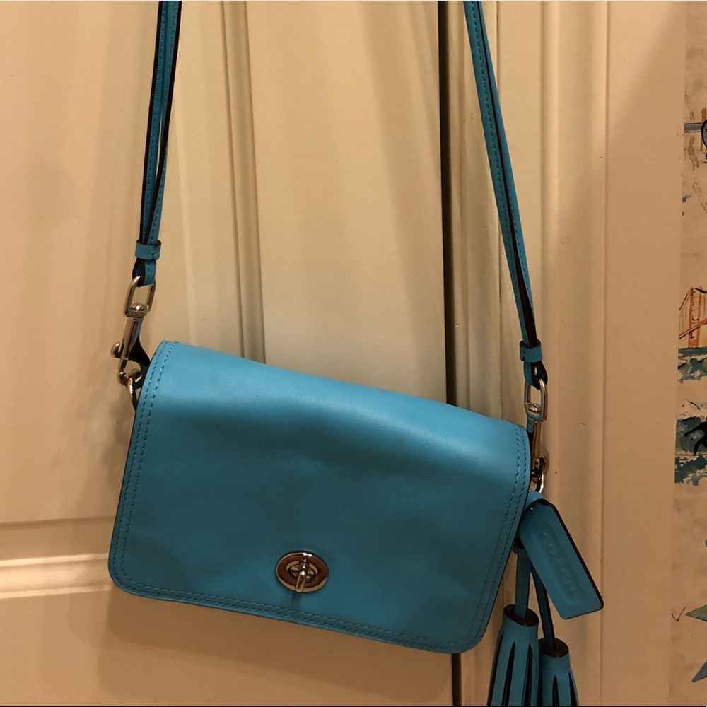 Blue Coach Purse - Picture 6 of 6